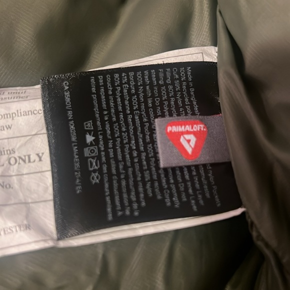 NEW UNISEX Lululemon Insulated Bomber Jacket Medium Olive NWOT - Picture 12 of 13